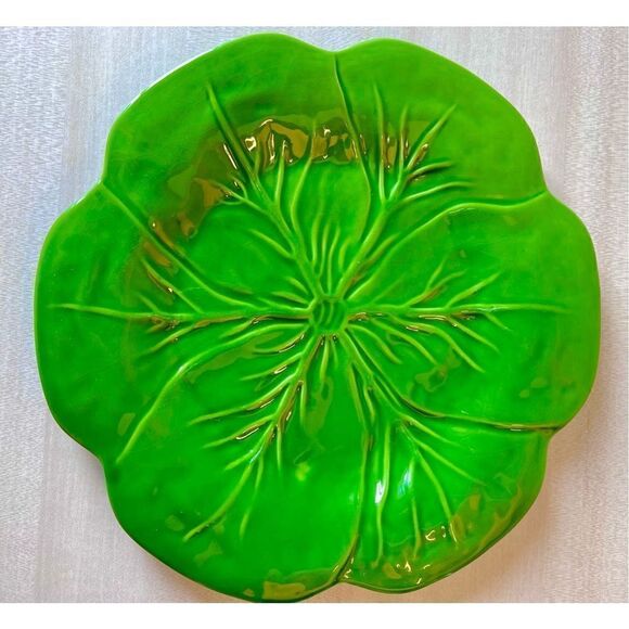 Vintage Home Essentials Ceramic Cabbage Leaf Dinner Plate 10.5~Discontinued - Picture 1 of 6